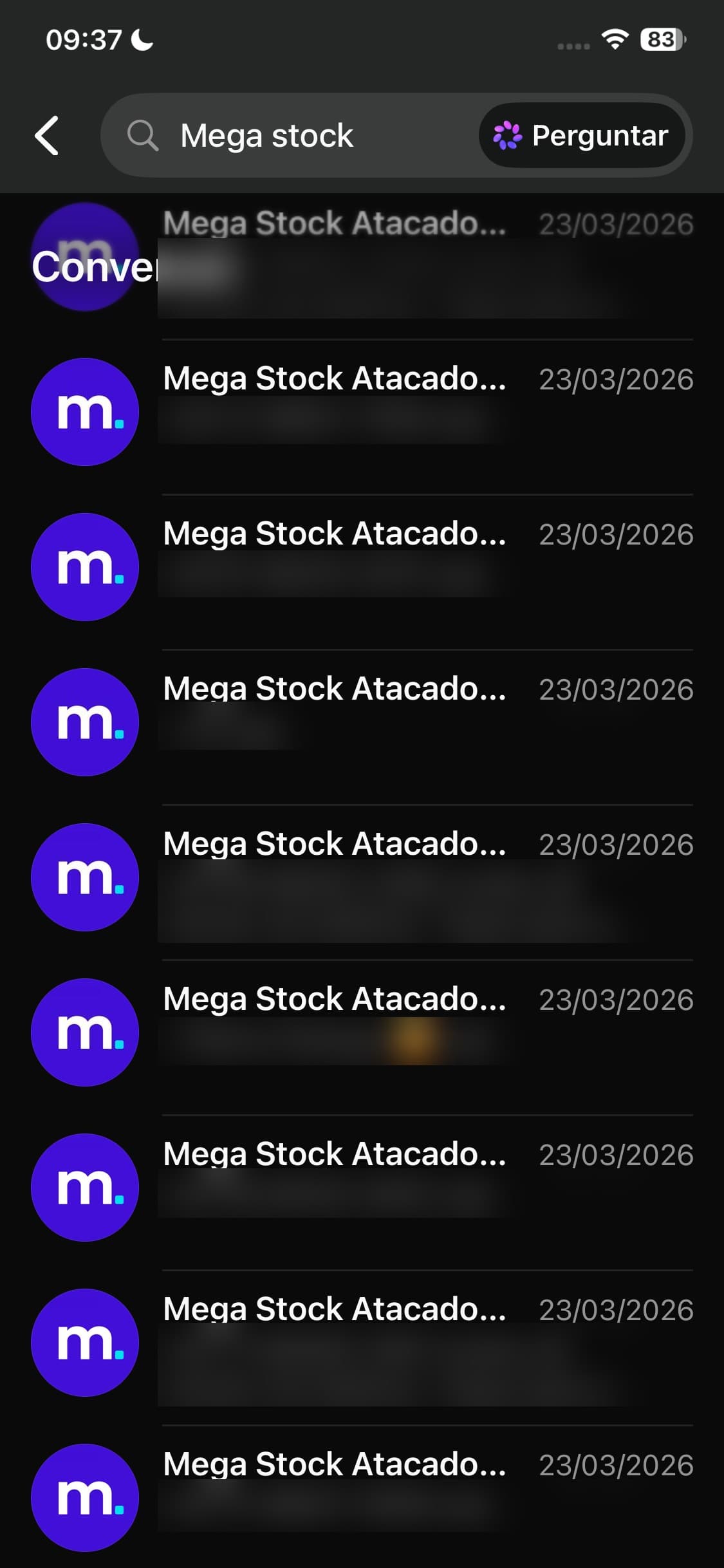 WhatsApp da Mega Stock: dezenas de grupos lotados